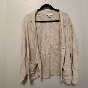 Cream Linen Blazer